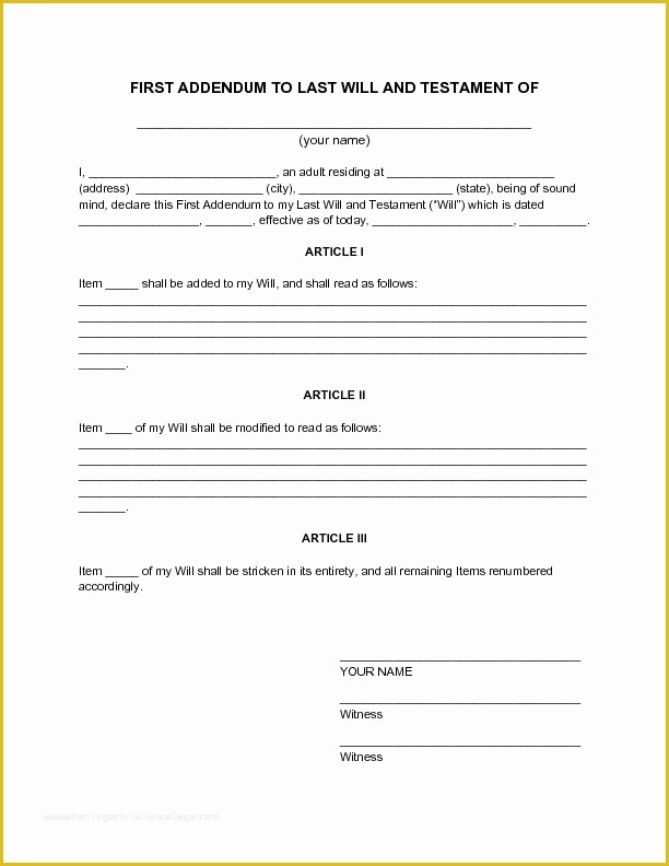 Free Florida Will Templates Of Sample Will Free Printable Documents
