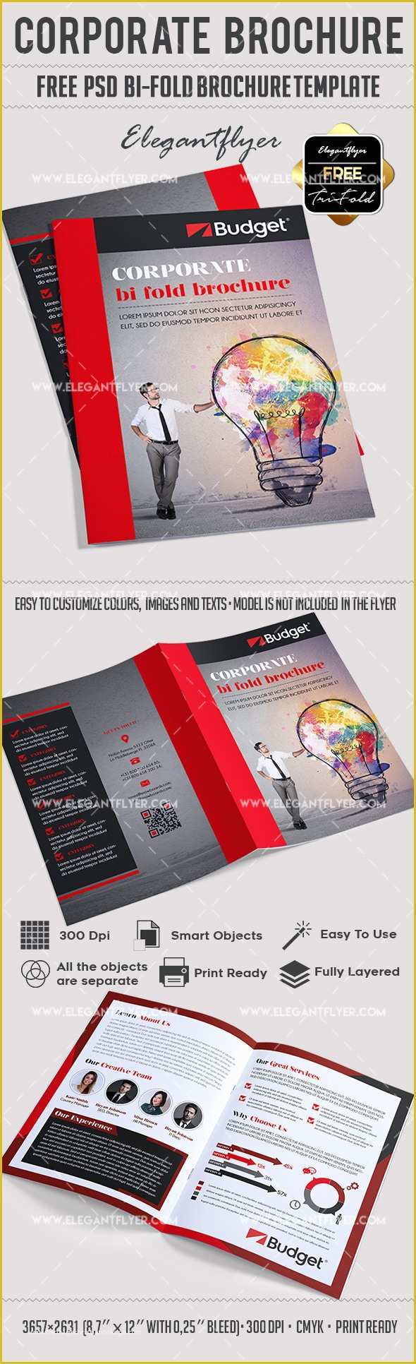 Free Flyer Brochure Templates Of Corporate – Free Psd Bi Fold Psd Brochure Template – by