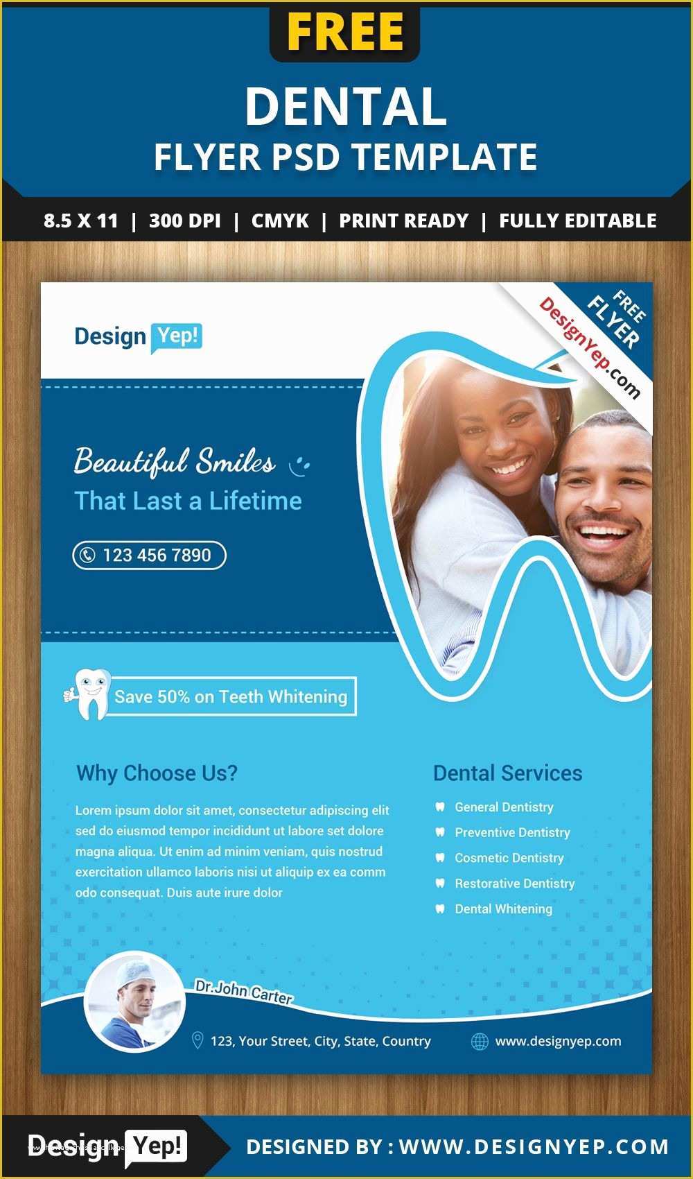 Free Flyer Brochure Templates Of Free Dental Flyer Psd Template 1414 Designyep