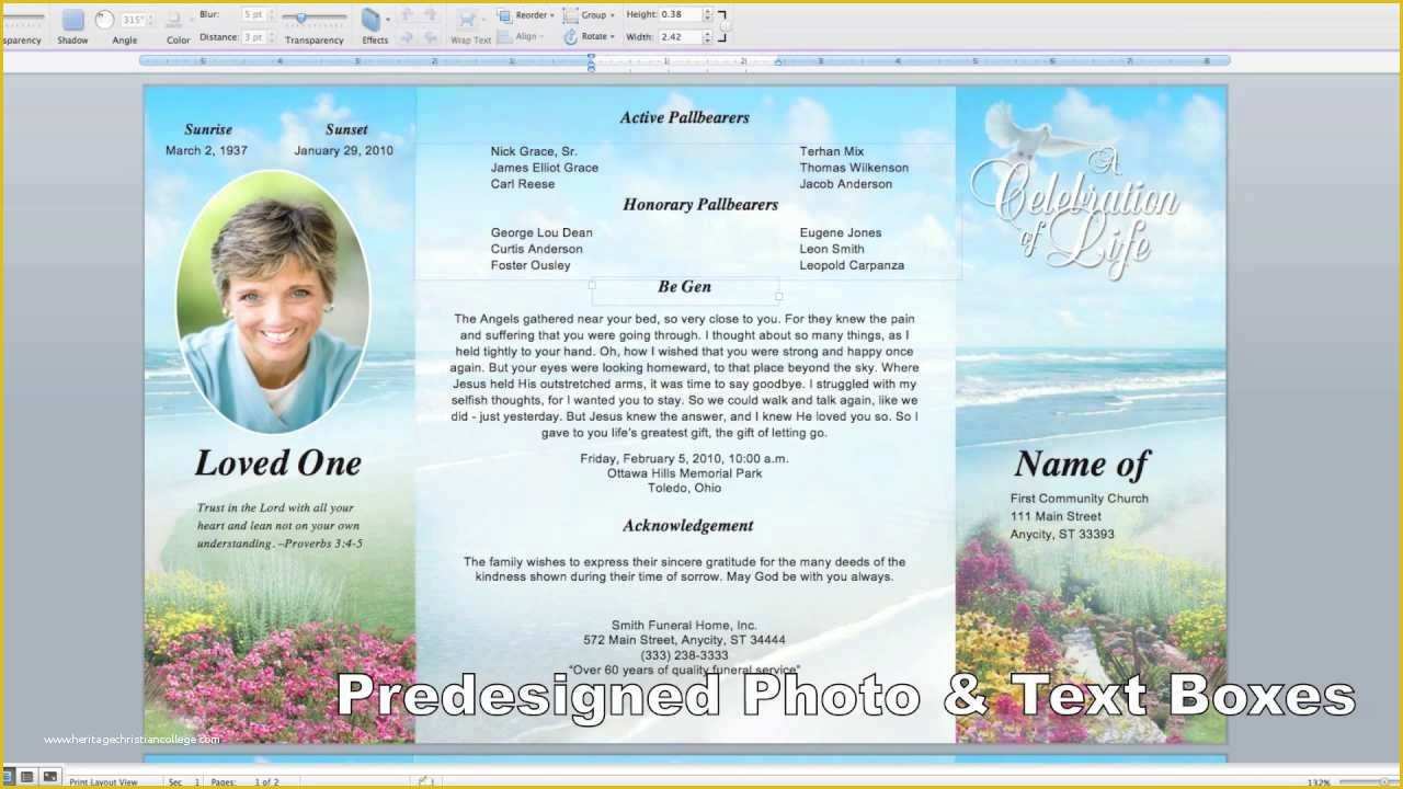 Free Flyer Brochure Templates Of Lovely Memorial Cards for Funeral Template Free