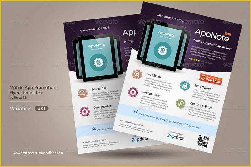 Free Flyer Design Templates App Of 30 Effective Web &amp; Mobile Apps Flyer Psd Templates – Web
