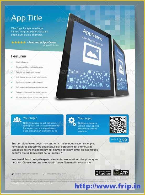 Free Flyer Design Templates App Of 60 Best Mobile App Promotion Flyer Print Templates 2016