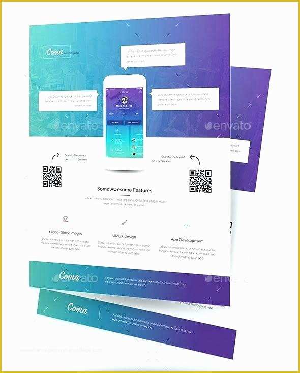 Free Flyer Design Templates App Of Free Flyer Applications Mobile App Promotion Templates