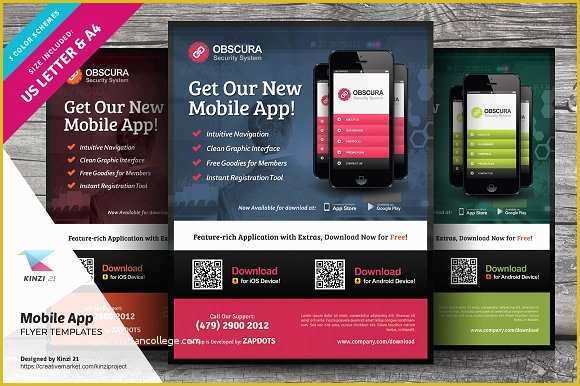 Free Flyer Design Templates App Of Mobile App Flyer Design Yourweek Aeca25e