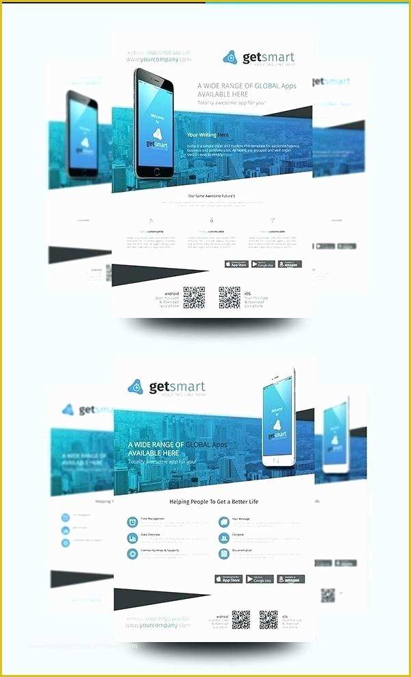 Free Flyer Design Templates App Of Mobile App Flyer Flyers Print Templates Template Free