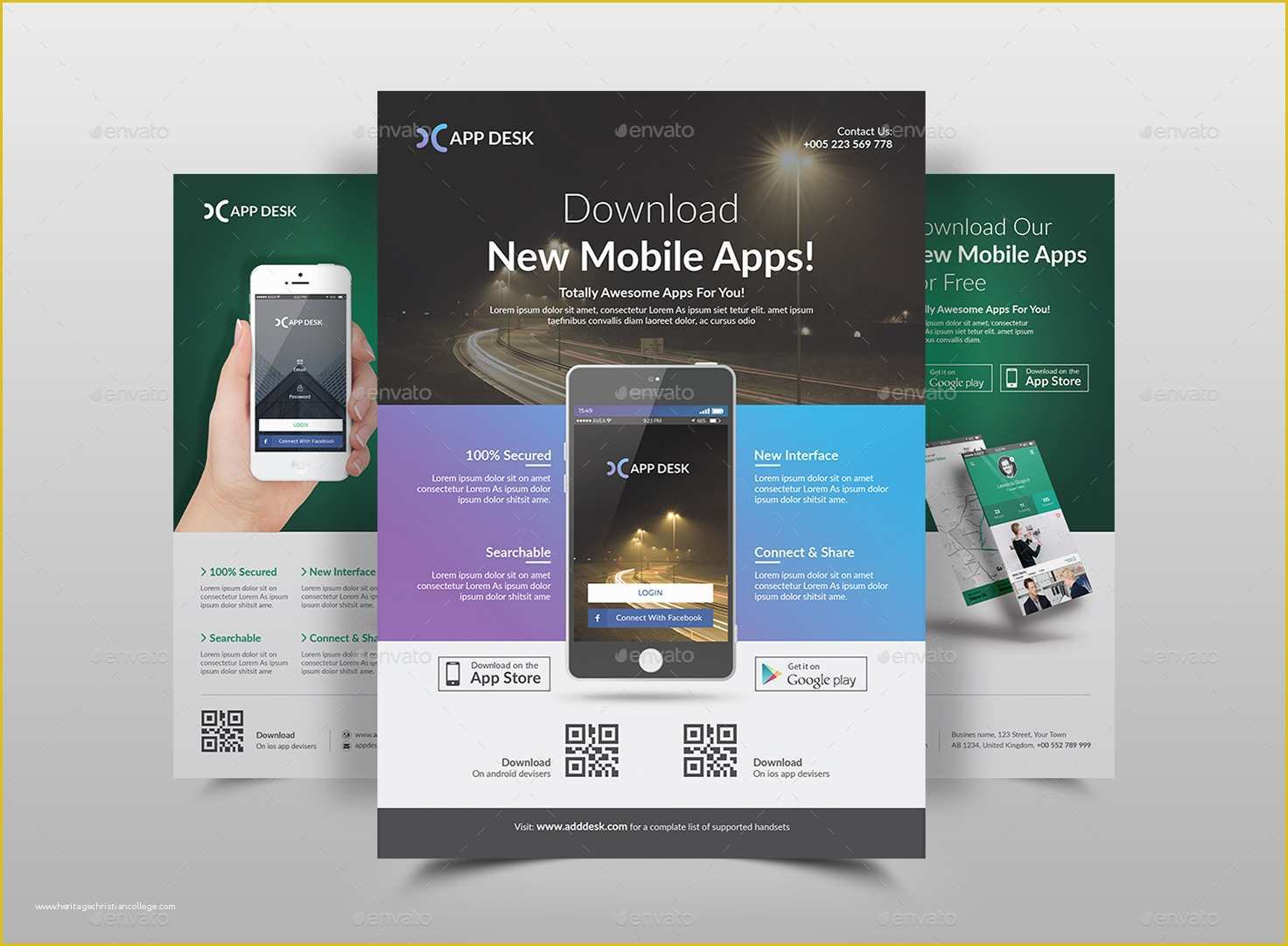 Free Flyer Design Templates App Of Mobile App Flyer Template by Jpixel55