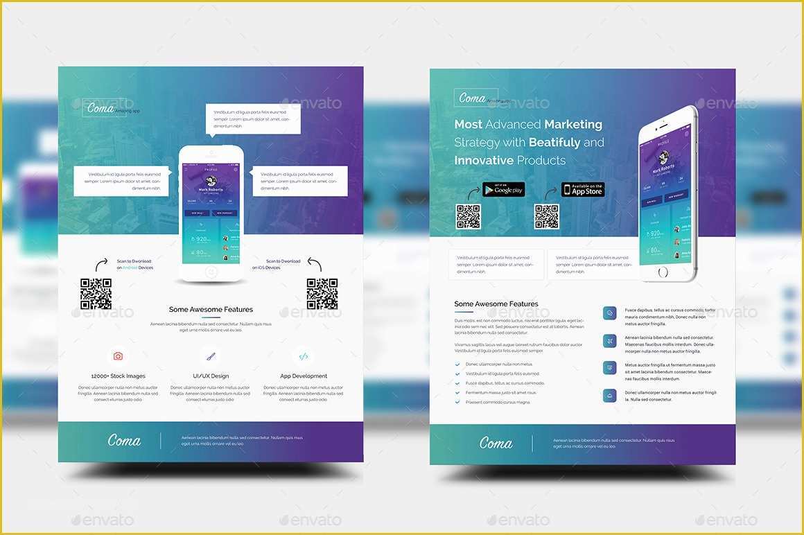 Free Flyer Design Templates App Of Mobile App Promotion Flyer Templates by Rtralray Ways