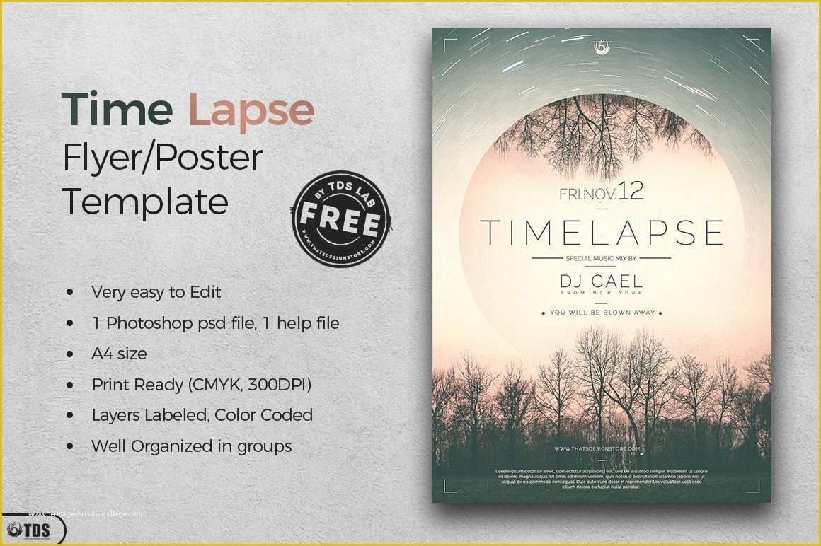 Free Flyer Templates Of Time Lapse Free Flyer Template