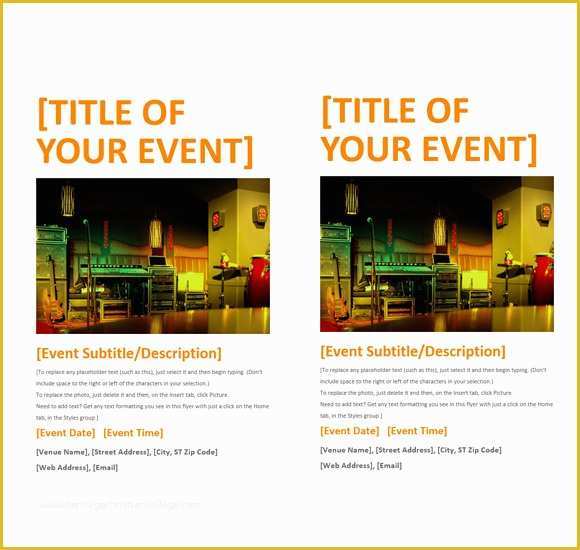 Free Flyer Templates Word Download Of 13 Microsoft Flyer Templates to Download for Free