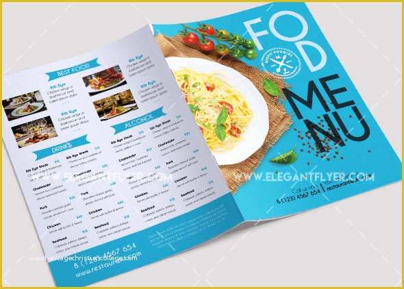 Free Folding Menu Template Of Half Fold Menu Mockup Menu T Menu and Mockup