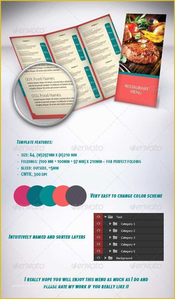 Free Folding Menu Template Of Restaurant Menu Templates Free Bi Fold Dolunai