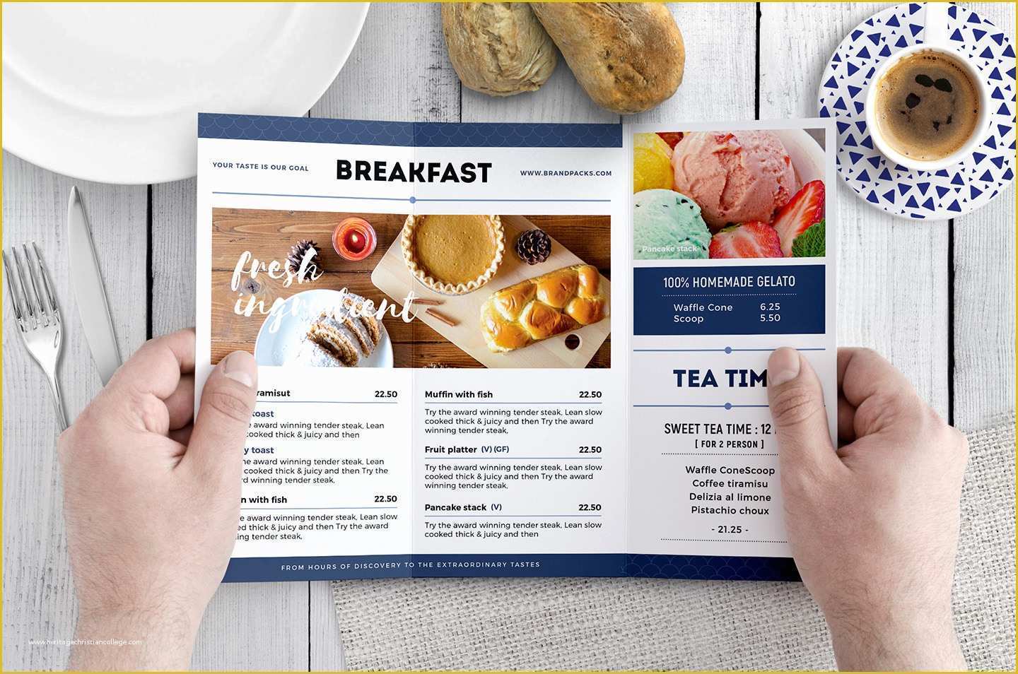 Free Folding Menu Template Of Tri Fold Brunch Menu Template In Psd Ai & Vector Brandpacks