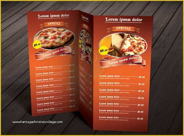 Free Folding Menu Template Of Tri Fold Menu Template Free Templates Station