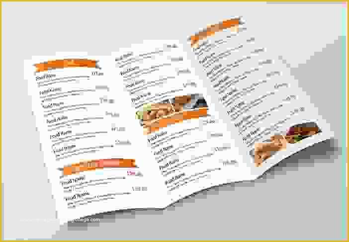 Free Folding Menu Template Of Tri Fold Menu Template Free Wcc Usa