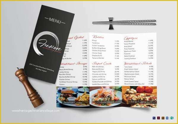 Free Folding Menu Template Of Tri Fold Menu Templates – 25 Free Psd Eps format