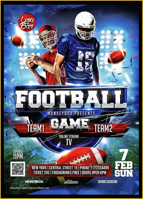 Free Football Flyer Design Templates Of 15 Spectacular Football Flyer Templates