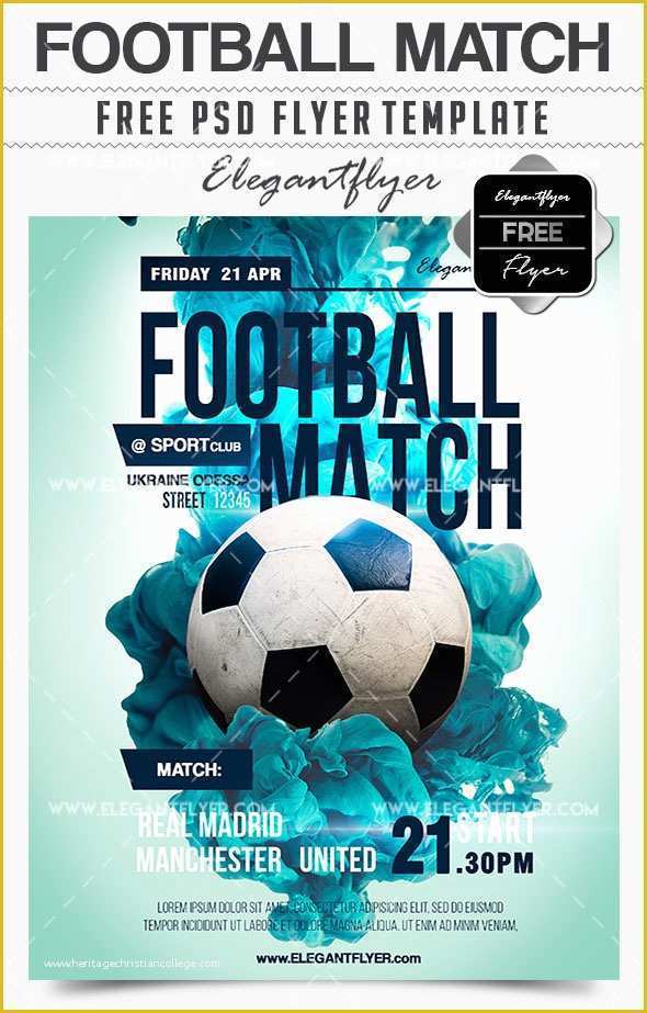 Free Football Flyer Design Templates Of 20 the Best Sport Flyer Templates for Professional event