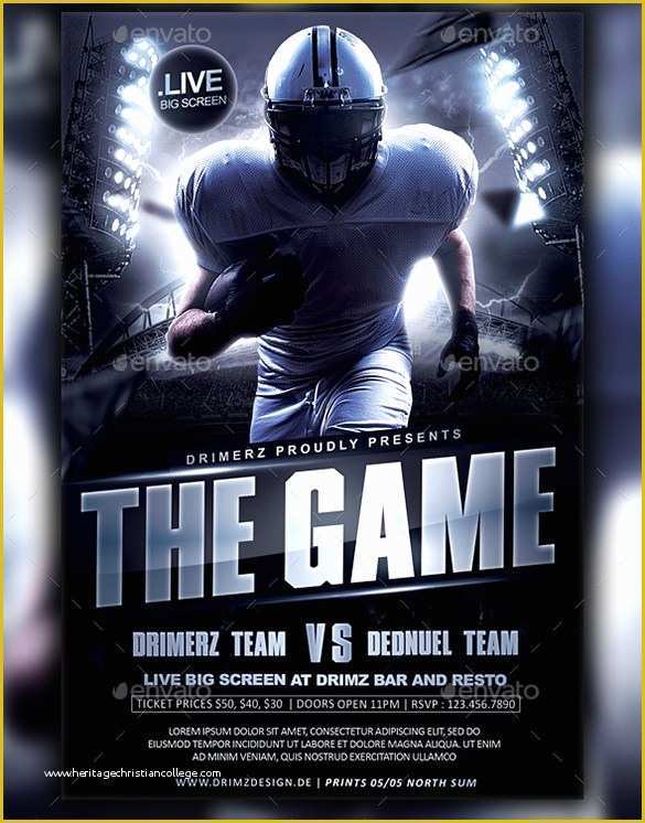 Free Football Flyer Design Templates Of Football Flyer Template