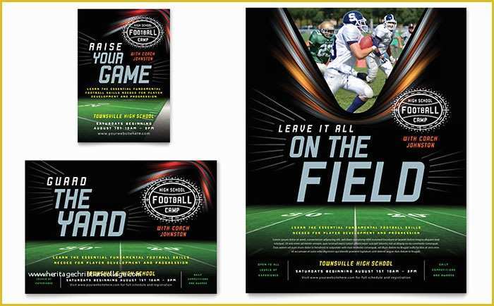 Free Football Program Templates Of Football Training Flyer & Ad Template Design