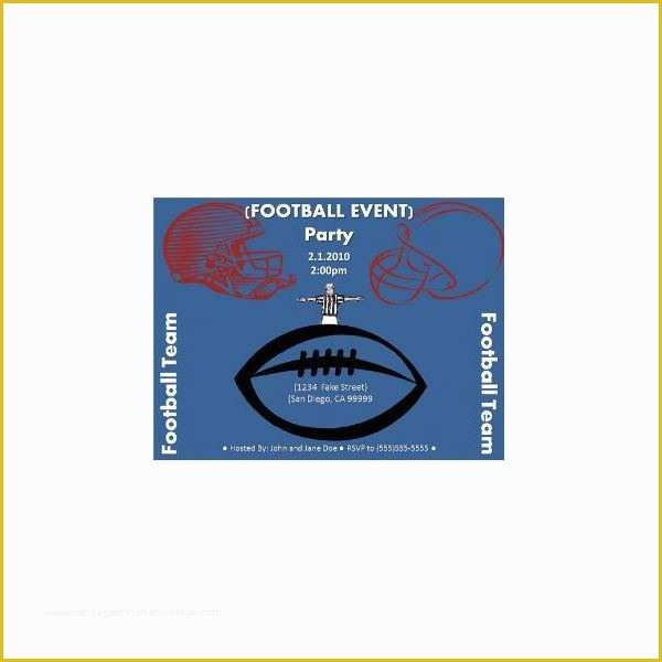 Free Football Program Templates Of Free Football Party Templates to Download From Line sources