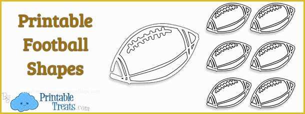 Free Football Program Templates Of Free Printable Football Shapes — Printable Treats