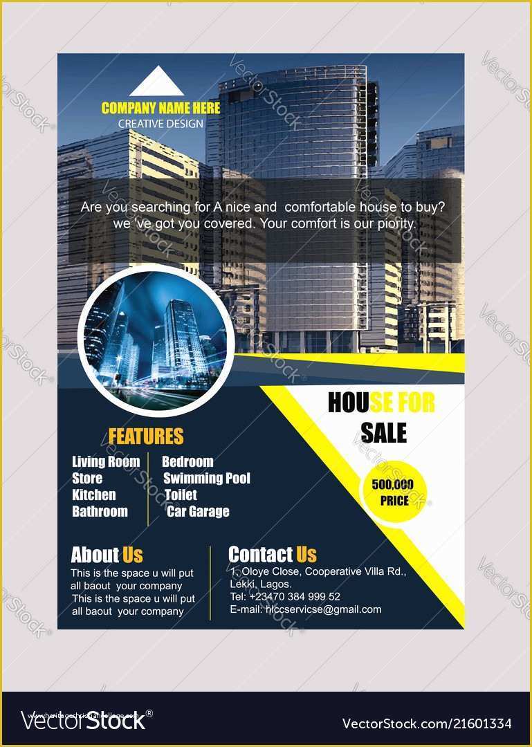 Free for Sale by Owner Flyer Template Of Free House for Sale Flyer Templates Professional Template