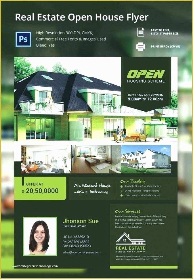 Free for Sale by Owner Flyer Template Of House for Sale Advertisement Template