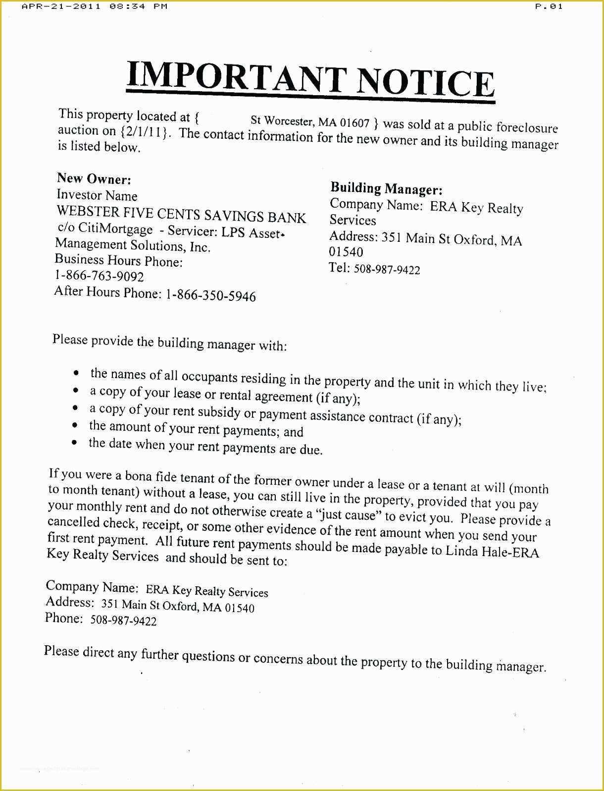 Free foreclosure Letter Template Of Free foreclosure Letter Template Collection