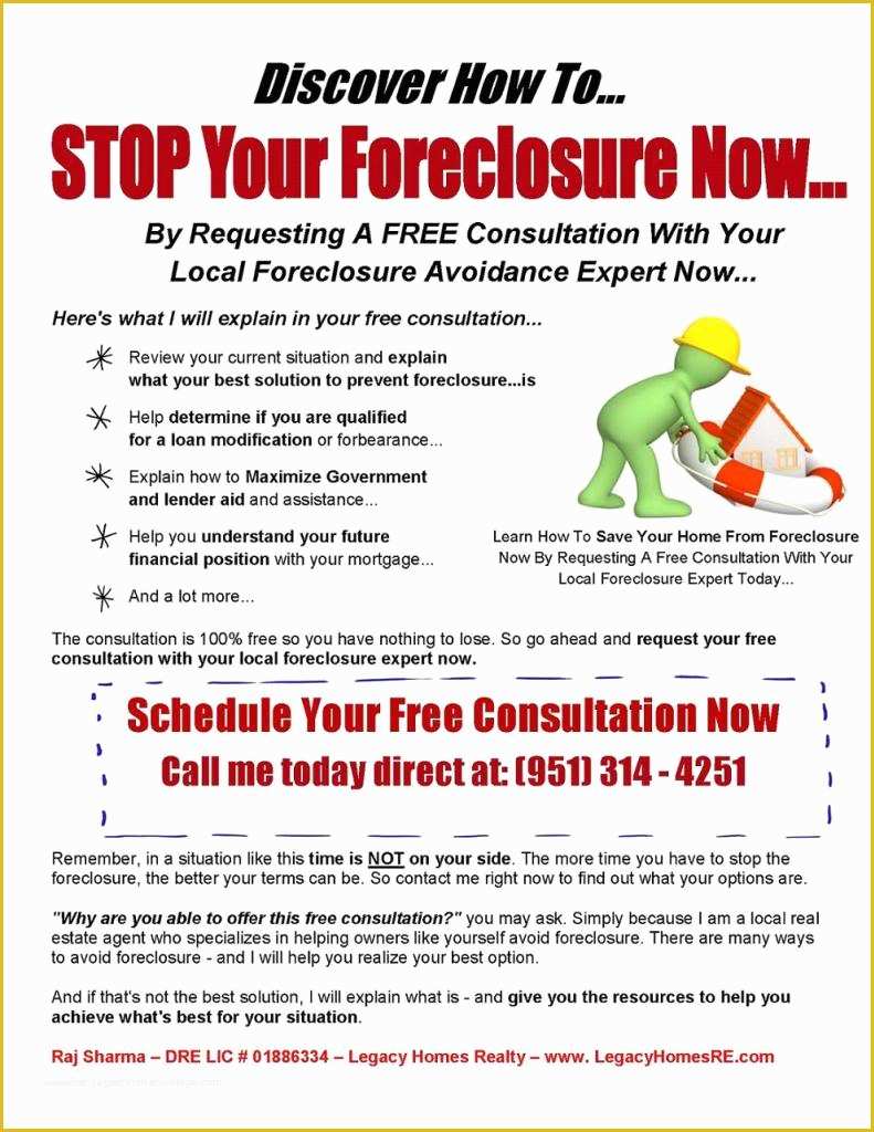 Free foreclosure Letter Template Of Pre foreclosure Letters to Homeowners
