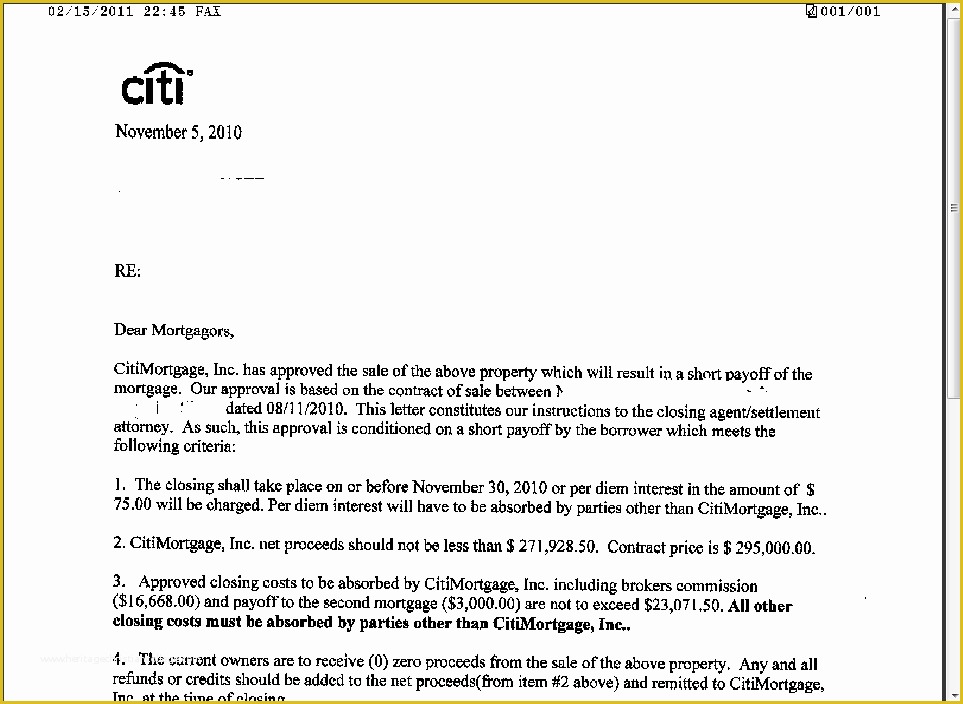 Free foreclosure Letter Template Of Proof Short Sale Approval Letters From Los Angeles