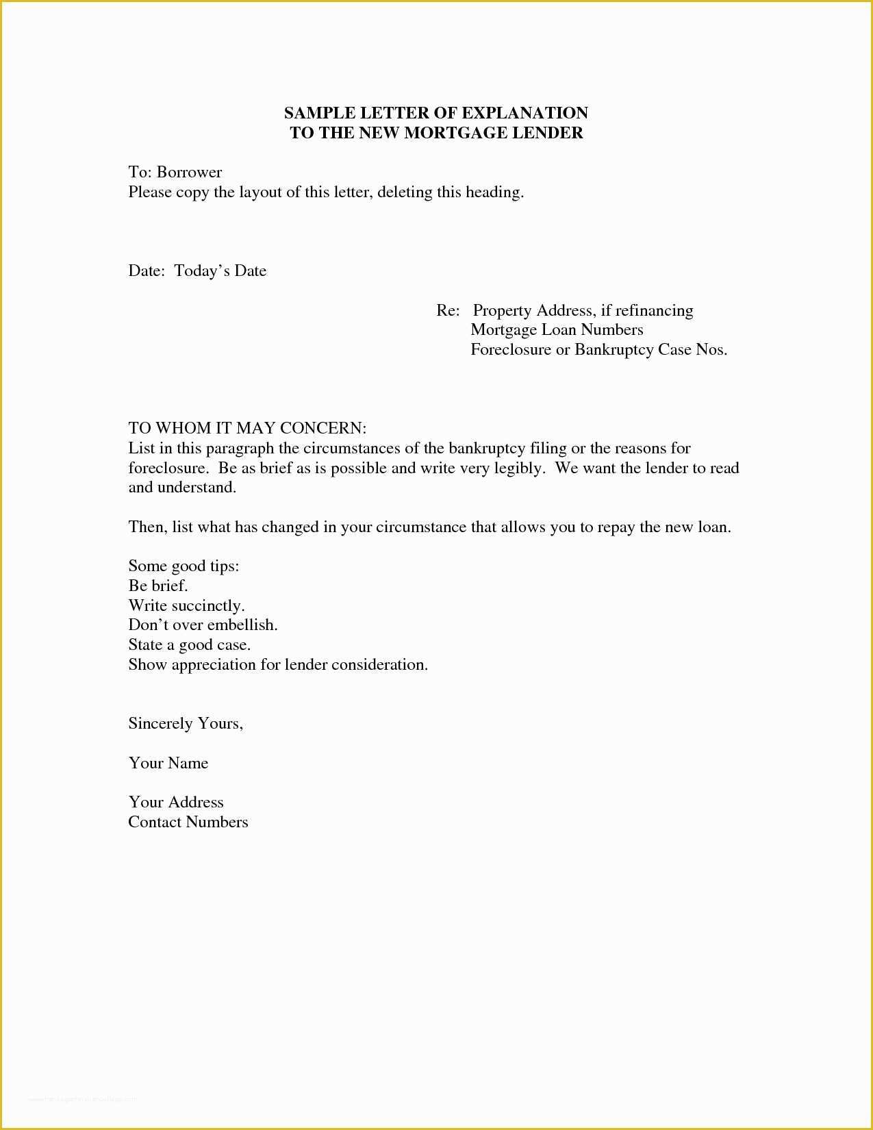Free foreclosure Letter Template Of Refrence Lender Letter Intent Template