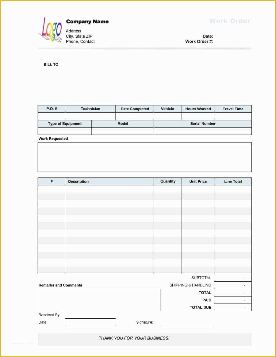 Free form Templates Of 40 order form Templates [work order Change order More]