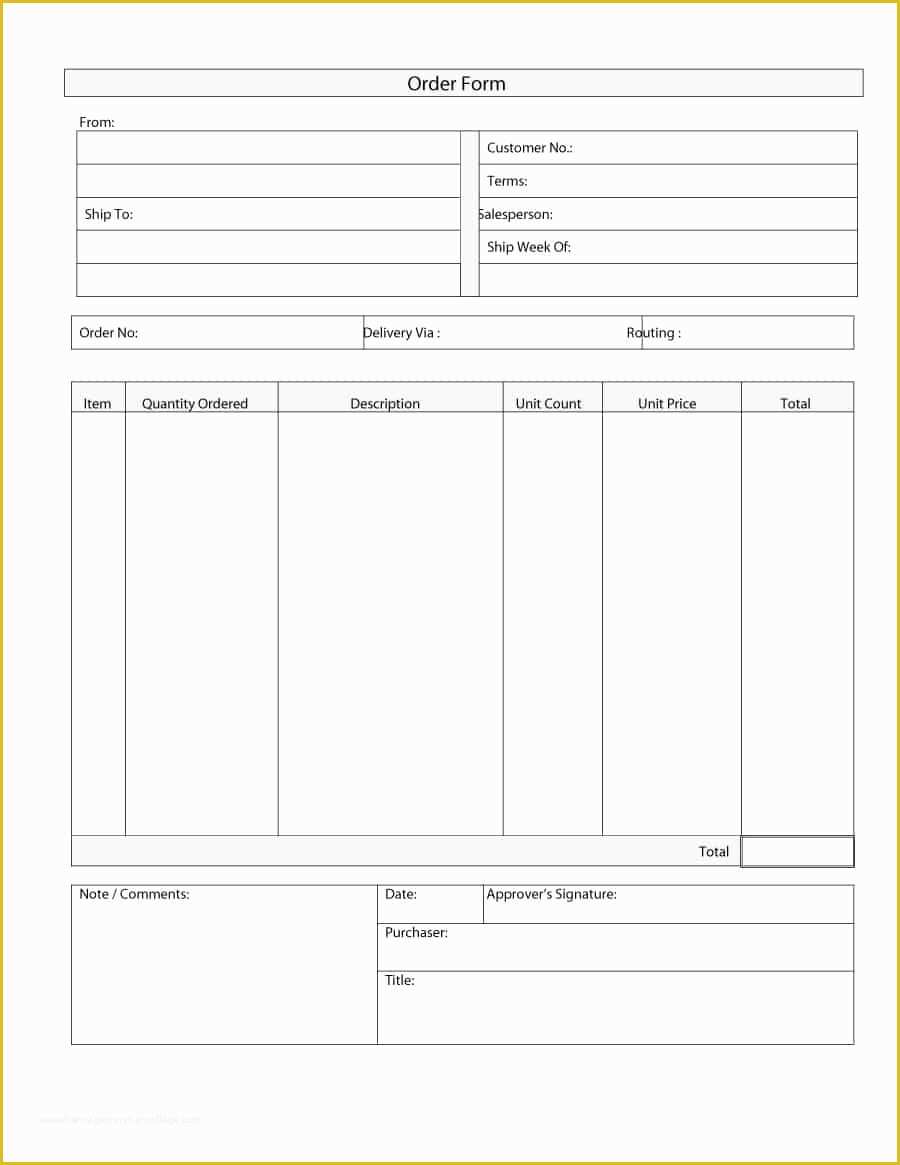 Free form Templates Of 40 order form Templates [work order Change order More]
