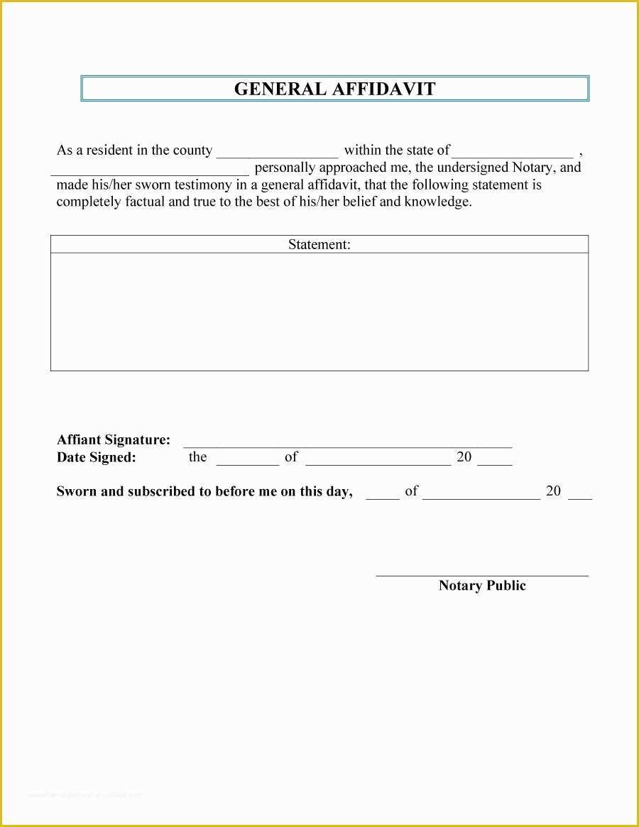 Free form Templates Of 48 Sample Affidavit forms &amp; Templates Affidavit Of