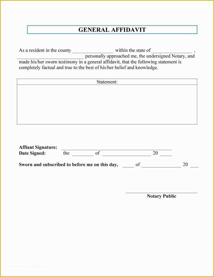 Free form Templates Of 48 Sample Affidavit forms & Templates Affidavit Of