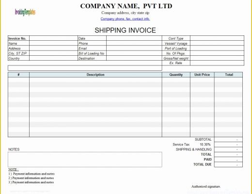 Free Freight Invoice Template Of 10 Best Of Delivery Invoice Template Free Invoice