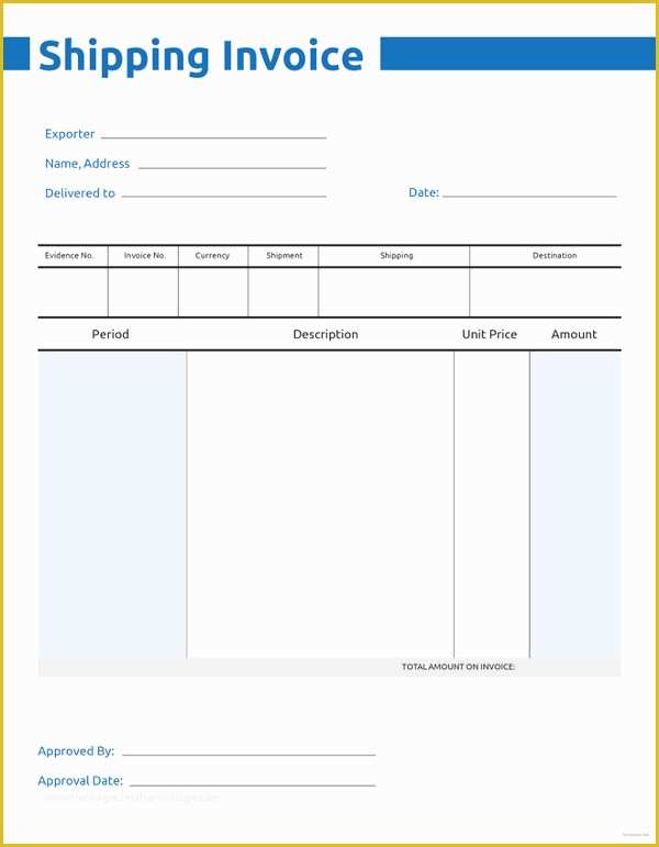 Free Freight Invoice Template Of 30 Mercial Invoice Templates Word Excel Pdf Ai