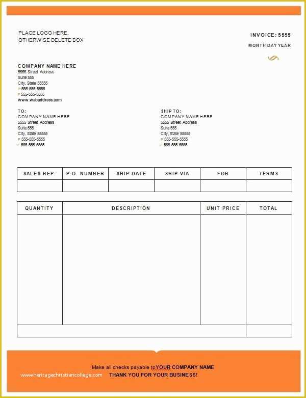 Free Freight Invoice Template Of All Invoice Templates Archives Free Invoice Templates