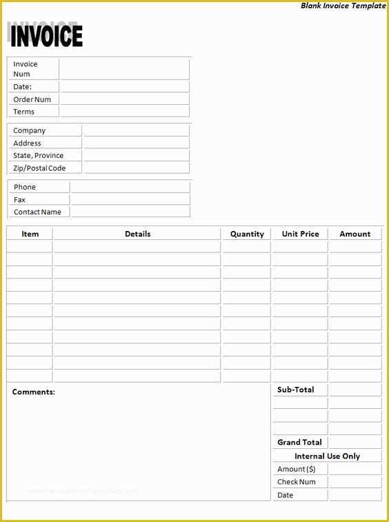 Free Freight Invoice Template Of Invoice Templates Printable Free