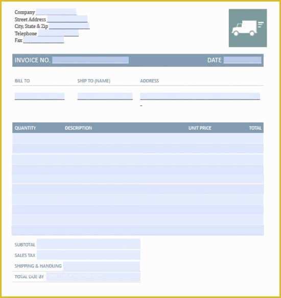 Free Freight Invoice Template Of Trucking Invoice Template Free
