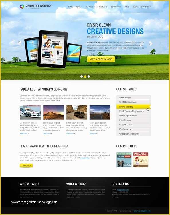 Free Full Website Templates Of Creative Website Css Template with Full Screen Jquery