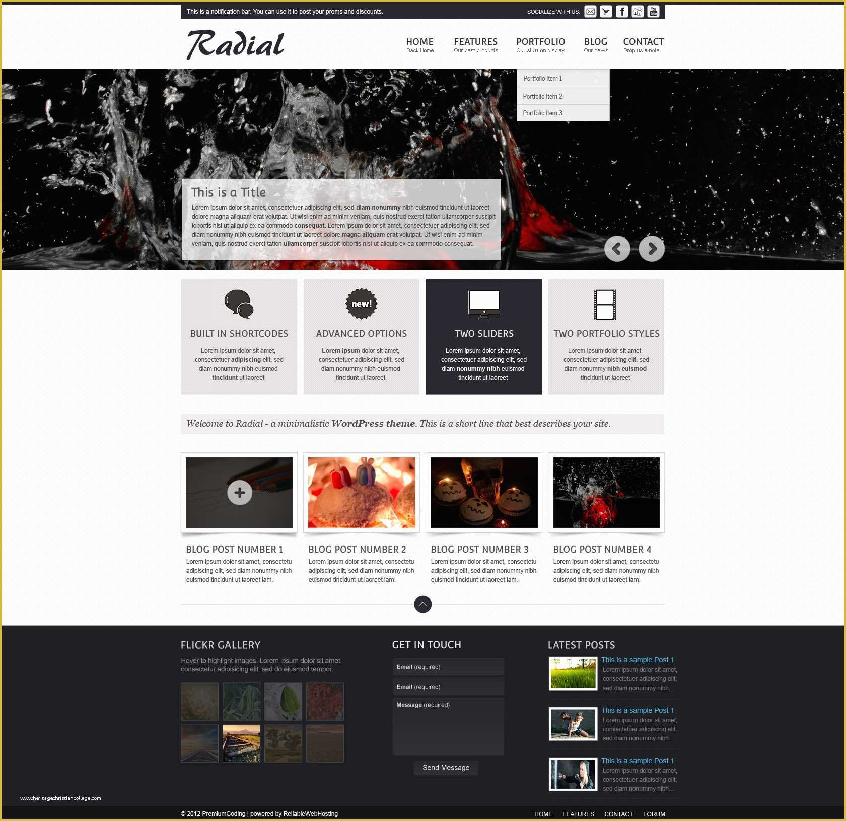 Free Full Website Templates Of Freebie Radial Full Web Site Template Psd Premiumcoding