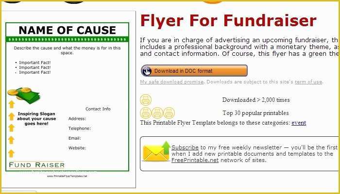 Free Fundraising Brochure Templates Of Fundraiser Template Invitation Template