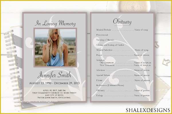 Free Funeral Flyer Template Psd Of 23 Funeral Flyer Templates Free &amp; Premium Download