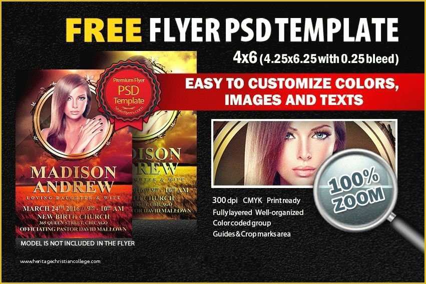 Free Funeral Flyer Template Psd Of Funeral Flyer Psd Template Free Download 6062 Styleflyers