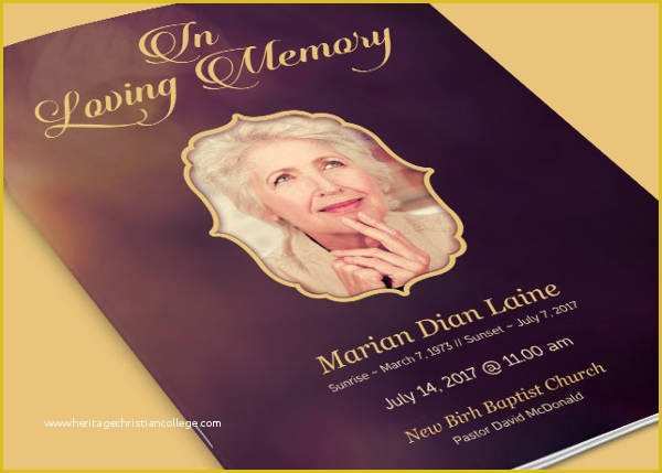 Free Funeral Flyer Template Psd Of Funeral Program Template 23 Free Word Pdf Psd format