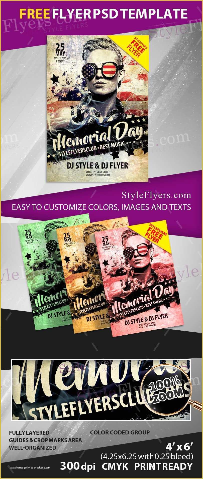 Free Funeral Flyer Template Psd Of Memorial Day Free Psd Flyer Template Free Download