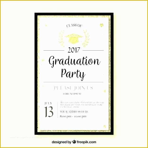 Free Funeral Invitation Template Of Graduation Party Invitations Templates Free Lovely
