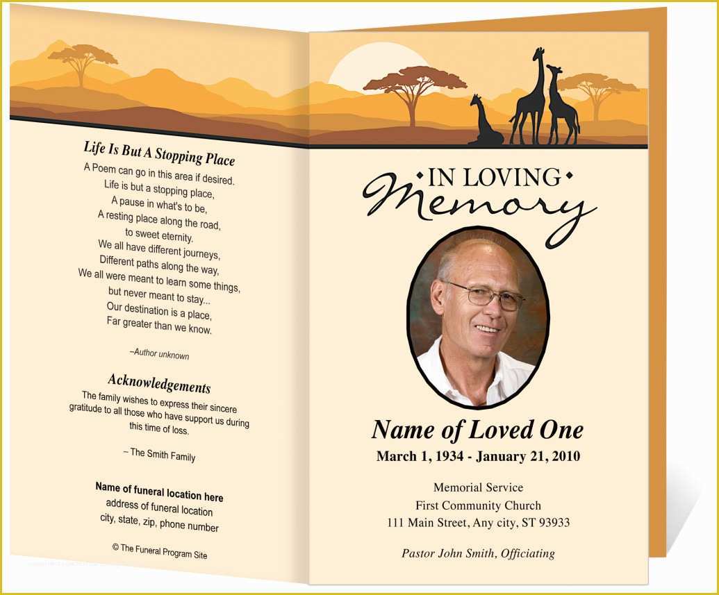 Free Funeral Program Template Download 2010 Of Free Funeral Program Template
