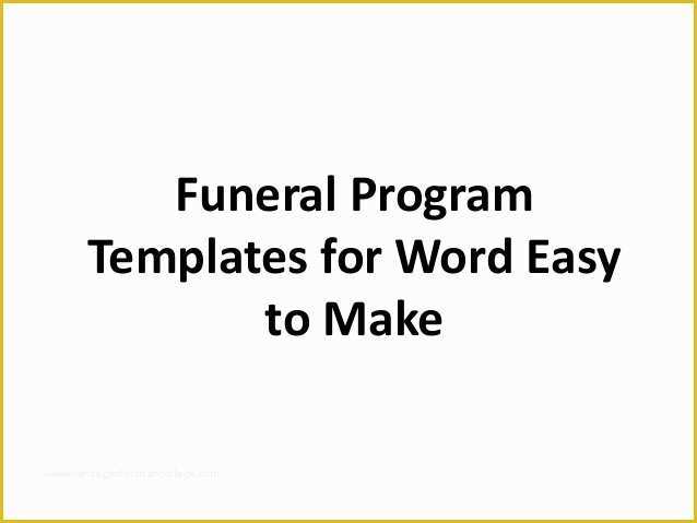 Free Funeral Program Template Download 2010 Of Free Printable Funeral Program Template for Word to Download